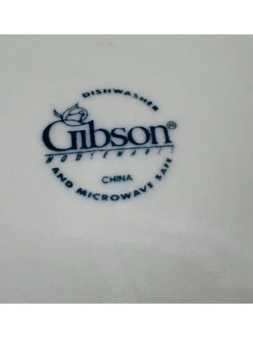Gibson FRUIT Embossed Fruit White Shades Ceramic 7 3/4